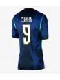 Brazílie Matheus Cunha #9 Venkovní Dres pro Dámské MS 2026 Krátký Rukáv Brazílie Matheus Cunha #9 Venkovní Dres pro Dámské MS 2026 Krátký Rukáv